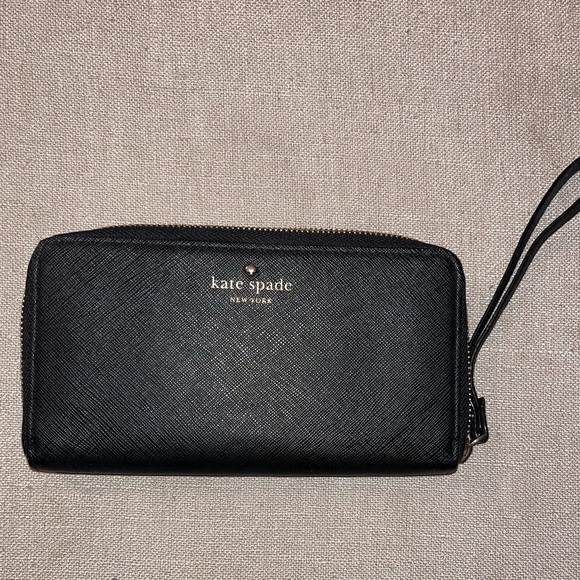 kate spade Handbags - Kate spade black wristlet wallet